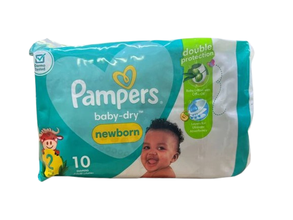 Pampers Diapers Low Count Size 2 (3-8kgs) 10`s
