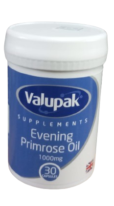 Valupak Evening Primrose 1000mg Capsules 30's