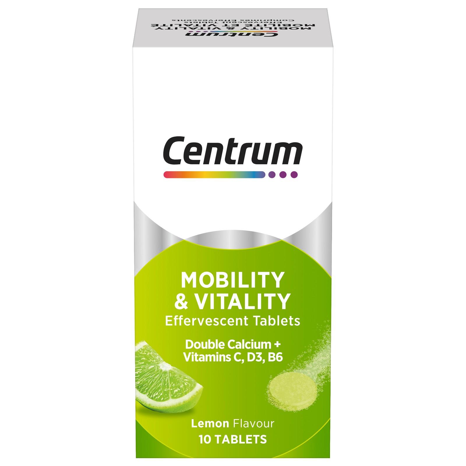 Centrum Mobility & Vitality (Lemon Flavour) 10 Tablets